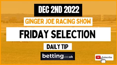 FRIDAY HORSE RACING TIPS 4* .